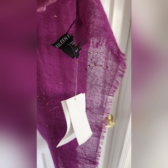 Eileen Fisher Galaxy Foil Wool Scarf - Picture 3 of 6